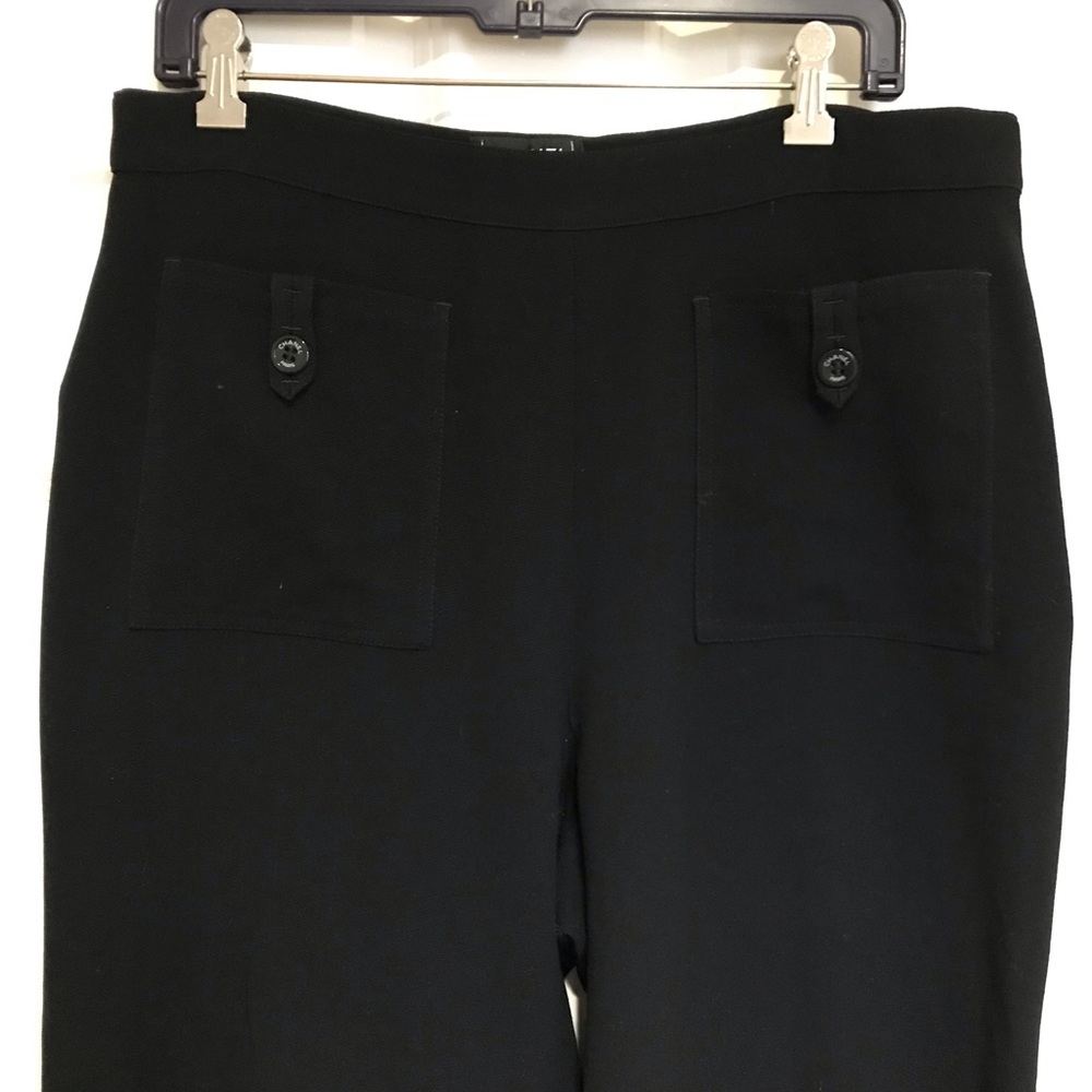 CHANEL size 46 wool black pants
